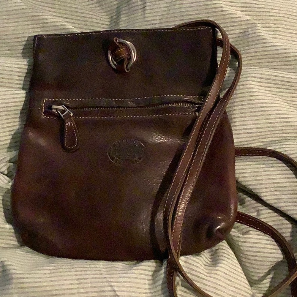 Roots Vintage Brown Leather Backpack